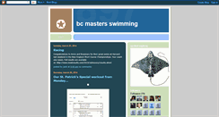 Desktop Screenshot of bcmastersswimming.blogspot.com