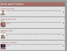 Tablet Screenshot of books-about-thailand.blogspot.com