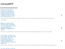 Tablet Screenshot of milneyt6079.blogspot.com