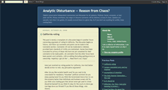 Desktop Screenshot of analyticdisturbance.blogspot.com