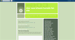 Desktop Screenshot of hornetsfan.blogspot.com