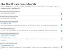 Tablet Screenshot of hornetsfan.blogspot.com