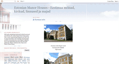 Desktop Screenshot of estonianmanorhouses.blogspot.com