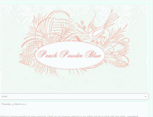 Tablet Screenshot of peachpowderblue.blogspot.com