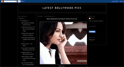 Desktop Screenshot of latestbollywoodpics.blogspot.com