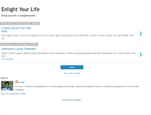 Tablet Screenshot of enlightyourlife.blogspot.com