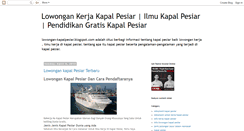 Desktop Screenshot of lowongan-kapalpesiar.blogspot.com