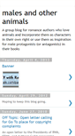 Mobile Screenshot of males-and-other-animals.blogspot.com