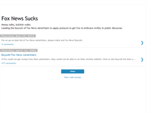 Tablet Screenshot of foxnewssucks.blogspot.com
