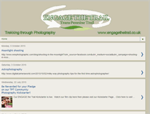 Tablet Screenshot of engagethetrail.blogspot.com