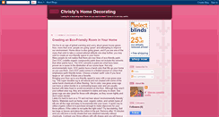 Desktop Screenshot of christys-home-decor.blogspot.com
