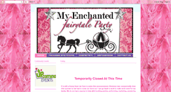 Desktop Screenshot of myenchantedfairytaleparty.blogspot.com
