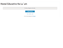 Tablet Screenshot of hostalnaluum.blogspot.com