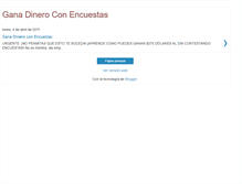 Tablet Screenshot of gana-dinero-con-encuestas.blogspot.com