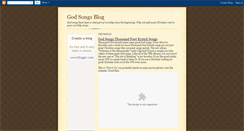 Desktop Screenshot of godsongsblog.blogspot.com
