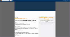 Desktop Screenshot of idioms-sayings.blogspot.com