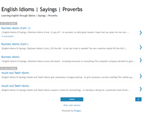 Tablet Screenshot of idioms-sayings.blogspot.com