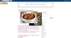 Desktop Screenshot of mykitchencuisine.blogspot.com