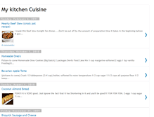 Tablet Screenshot of mykitchencuisine.blogspot.com