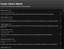 Tablet Screenshot of fostercline.blogspot.com