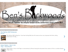 Tablet Screenshot of bensbackwoods.blogspot.com