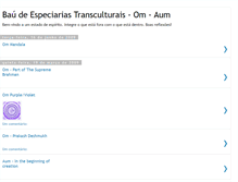 Tablet Screenshot of baudeespeciarias-om.blogspot.com