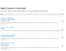 Tablet Screenshot of natacursoseconcursos.blogspot.com