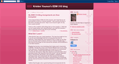 Desktop Screenshot of kristenyouncesedm310blog.blogspot.com