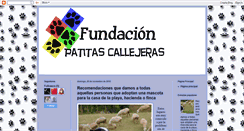 Desktop Screenshot of fundacionpatitascallejeras.blogspot.com