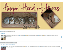 Tablet Screenshot of hoppinherdofhares.blogspot.com