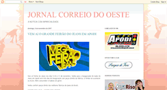 Desktop Screenshot of correiodooeste.blogspot.com