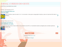 Tablet Screenshot of correiodooeste.blogspot.com