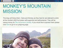 Tablet Screenshot of monkeysmountainmission.blogspot.com