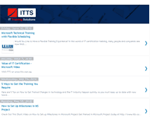 Tablet Screenshot of ittrainingsolutions.blogspot.com