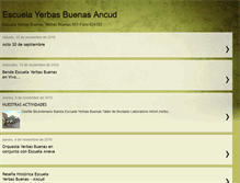 Tablet Screenshot of escuelayerbasbuenas.blogspot.com