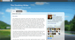 Desktop Screenshot of doubtingwriter.blogspot.com