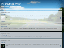 Tablet Screenshot of doubtingwriter.blogspot.com