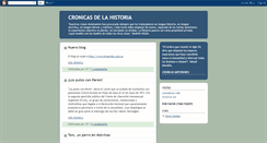 Desktop Screenshot of cronicasdelahistoria.blogspot.com