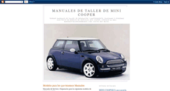 Desktop Screenshot of manuales-mini-cooper.blogspot.com