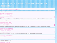 Tablet Screenshot of descentralizaciontributariaarrecifes.blogspot.com