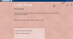 Desktop Screenshot of cudny-swiat.blogspot.com