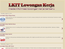 Tablet Screenshot of lkit-lowongankerja.blogspot.com