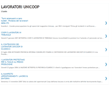 Tablet Screenshot of lavoratori-unicoop2-stampa.blogspot.com