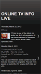Mobile Screenshot of onlinetvinfolive.blogspot.com