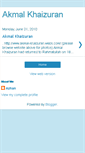 Mobile Screenshot of akmal-khaizuran.blogspot.com