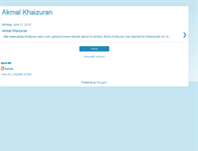 Tablet Screenshot of akmal-khaizuran.blogspot.com