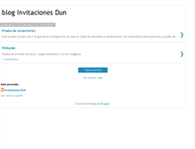 Tablet Screenshot of invitacionesdun.blogspot.com