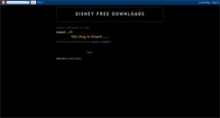 Desktop Screenshot of disneyfreedownloads.blogspot.com