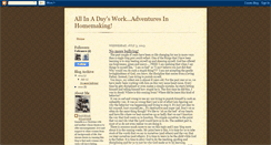 Desktop Screenshot of homemakingadayswork.blogspot.com