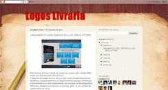 Desktop Screenshot of logoslivraria.blogspot.com